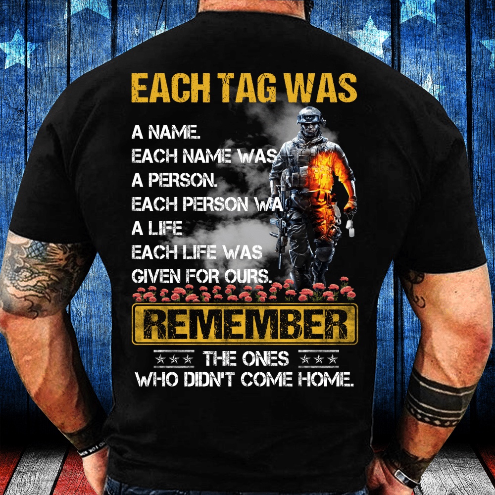 Veteran T Shirt, Remember The Ones Who Didn’t Come Home T-Shirt, Veterans Day Shirts