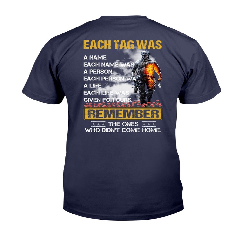 Veteran T Shirt, Remember The Ones Who Didn’t Come Home T-Shirt, Veterans Day Shirts