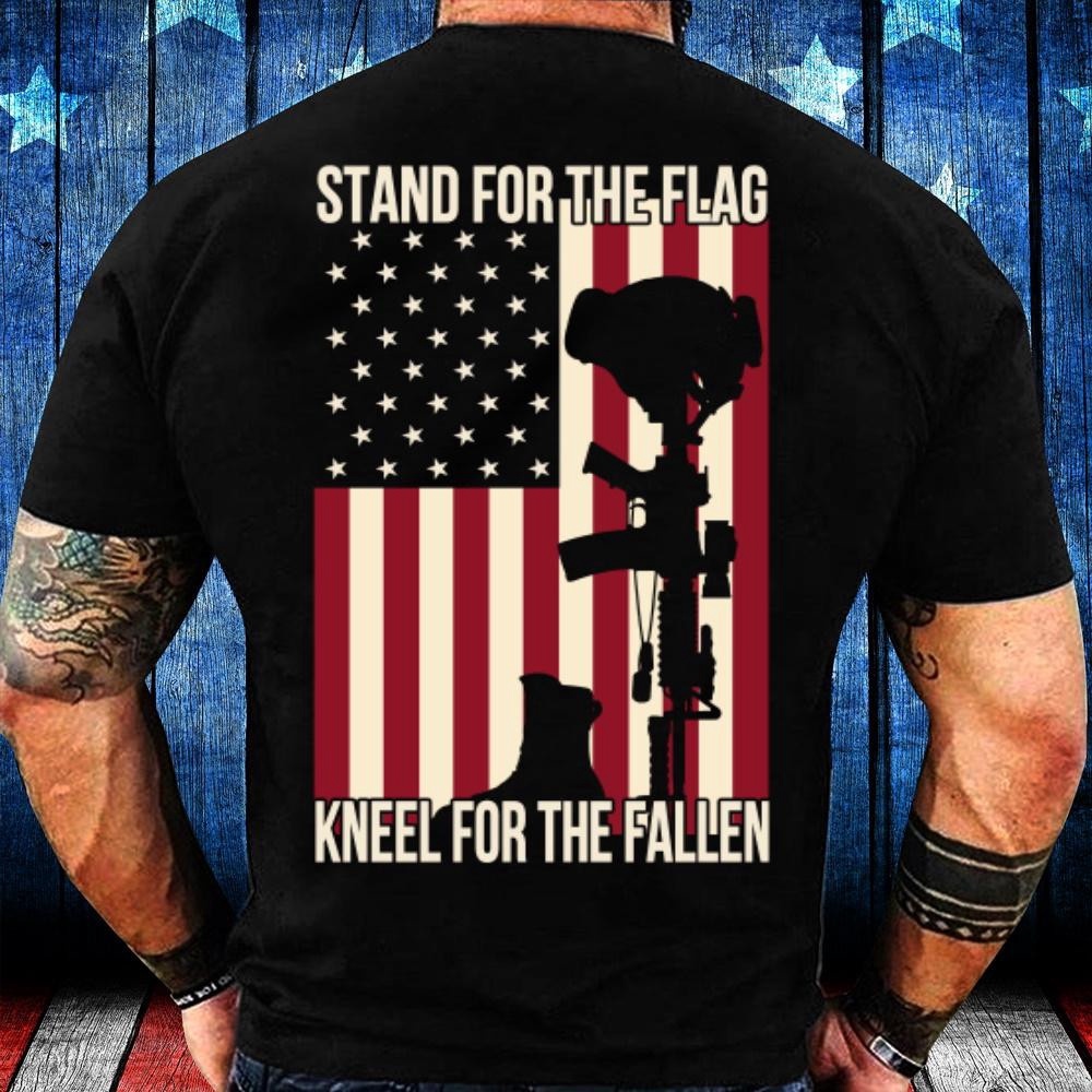 Veteran T Shirt, Stand For The Flag Knee For The Fallen T-Shirt, Veterans Day Shirts