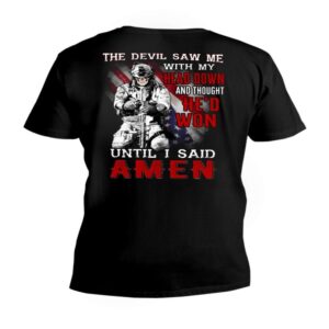 Veteran T Shirt, The Devil Saw Me&hellip;