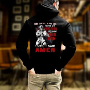 Veteran T Shirt, The Devil Saw Me&hellip;