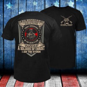 Veteran T Shirt, The Devil Whispered In&hellip;