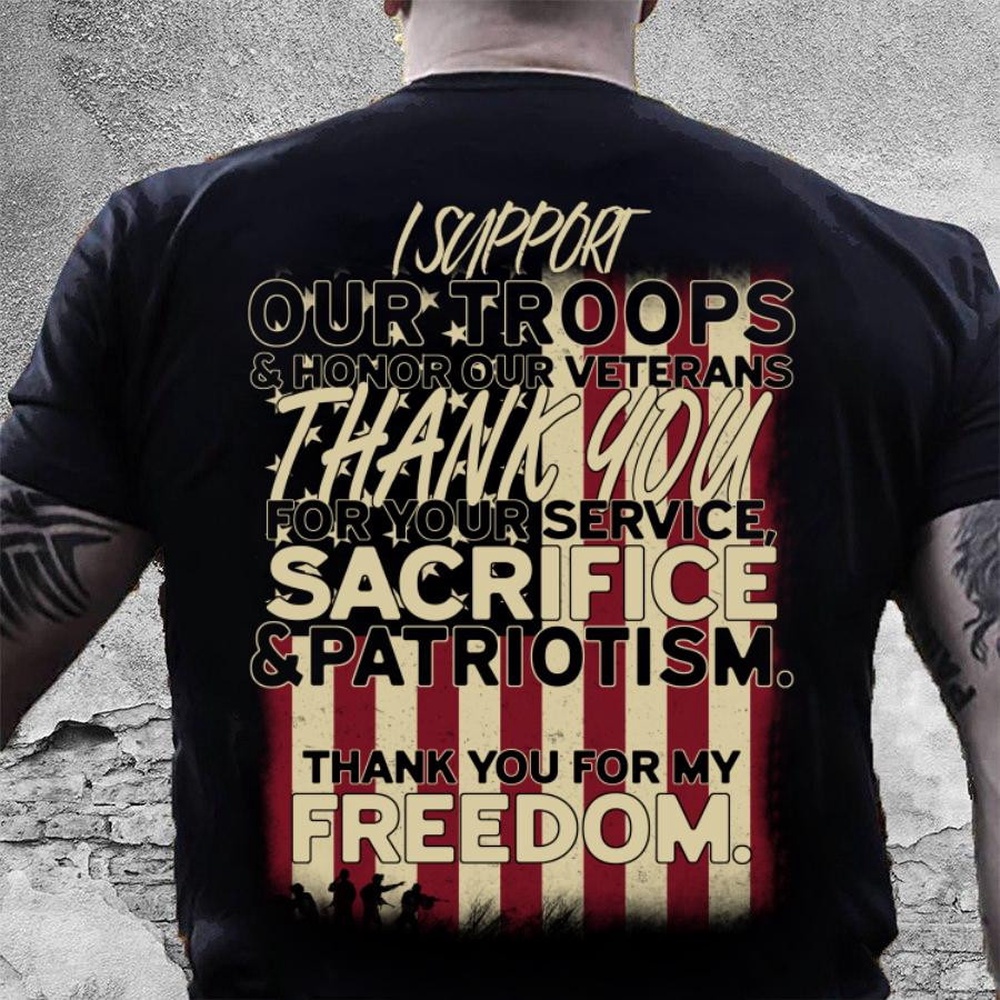 Veteran T Shirt, U.S Veteran I Support Our Troops T-Shirt, Veterans Day Shirts