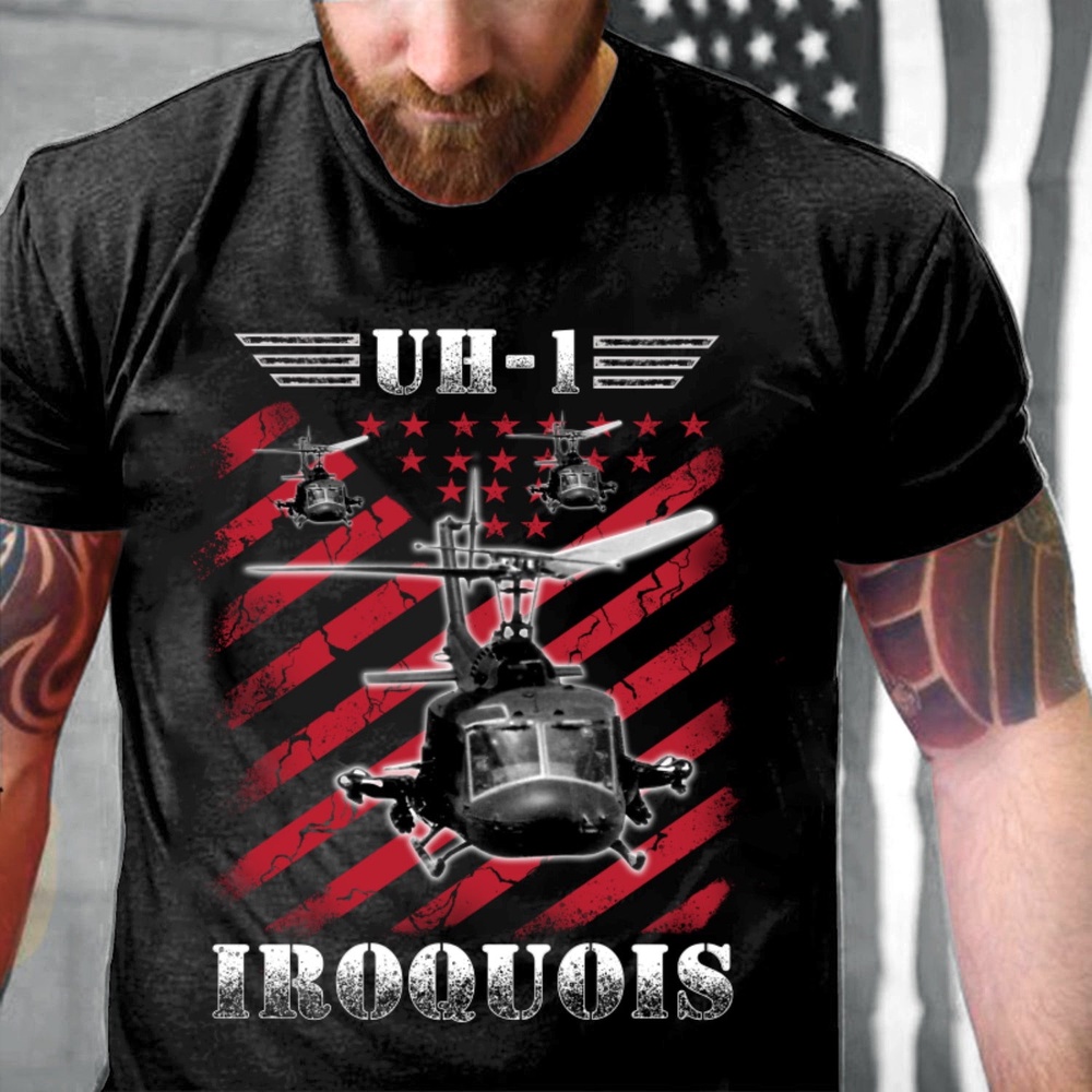 Veteran T Shirt, Uh 1 Iroquois Classic T-Shirt KM1304, Veterans Day Shirts