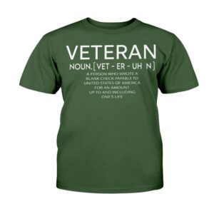 Veteran T Shirt Veteran Noun Shirt Veterans Day Gift Definition Of Veteran Noun Blank Check T Shirt Veterans Day Shirts 2 cb6z1d.jpg