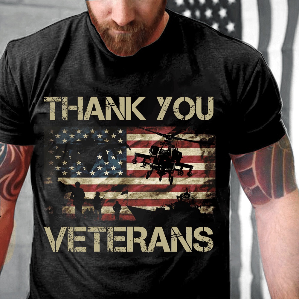 Veteran T Shirt, Veteran Shirt Thank You Veteran T-Shirt, Veterans Day Shirts