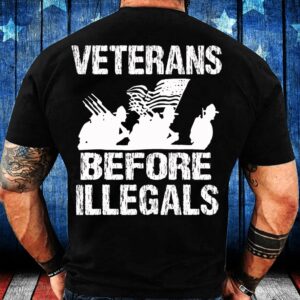 Veteran T Shirt, Veterans Before Illegals –&hellip;