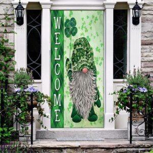 Vintage Green Gnome Door Cover, St Patrick’s&hellip;