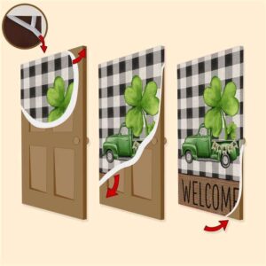 Welcome St Patrick s Day Green Truck Door Cover St Patrick s Day Door Cover St Patrick s Day Door Decor 3 nxqnkw.jpg