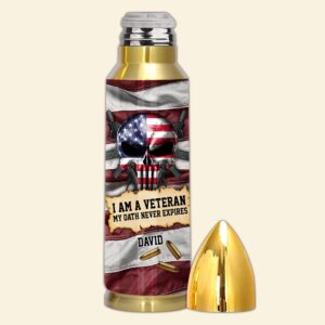 Veteran Custom Bullet Tumbler US Military Oath&hellip;