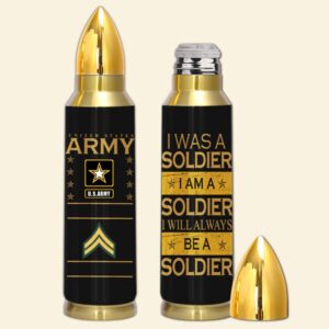 Army Veteran Custom Bullet Tumbler Once A&hellip;