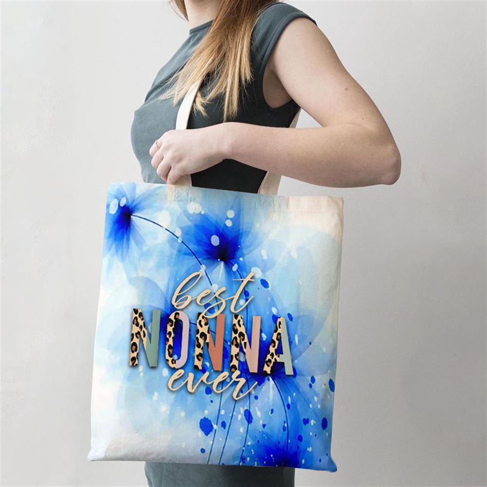 Best Nonna Ever Gifts Leopard Print Mothers Day Tote Bag, Mom Tote Bag, Tote Bags For Moms, Gift Tote Bags
