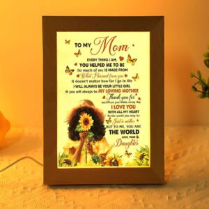 Black Daughter To My Mom Frame Lamp,&hellip;