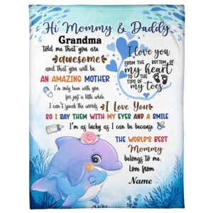 Blanket For Mom Dad From Baby Blue&hellip;