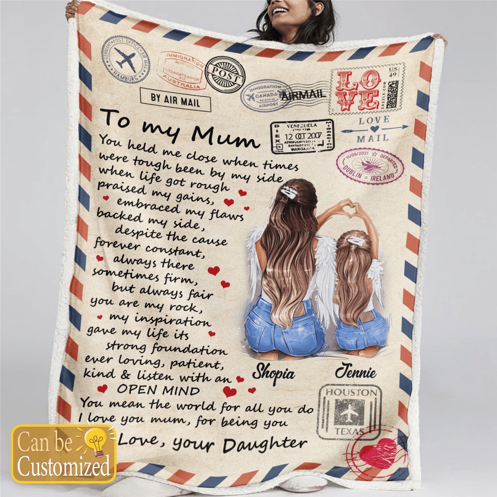 Blanket For Mom You Held Me Close When Times Custom Name Blanket, Blankets For Mothers Day