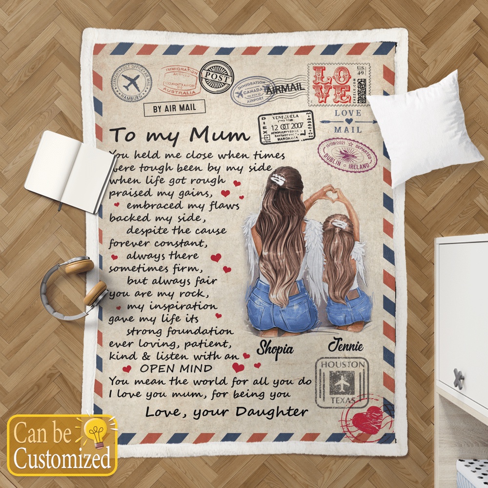 Blanket For Mom You Held Me Close When Times Custom Name Blanket, Blankets For Mothers Day