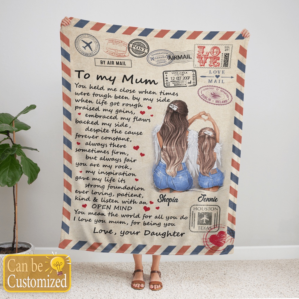 Blanket For Mom You Held Me Close When Times Custom Name Blanket, Blankets For Mothers Day