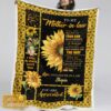 Blanket For Mother In Law Blanket To Mother In Law From Daughter In Law Sunflower Blanket, Blankets For Mothers Day