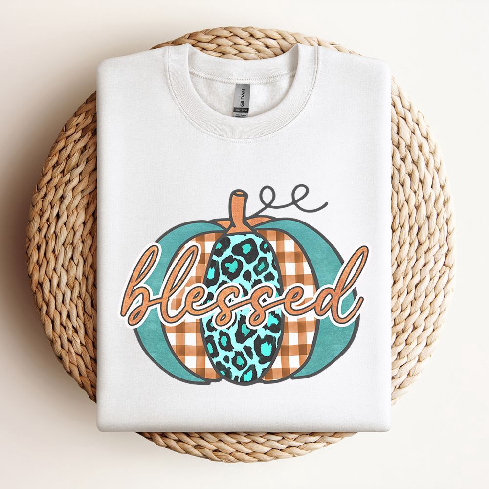 Blessed Pumpkin Sweatshirt, Mother Sweatshirt, Sweatshirt For Mom, Mum Sweatshirt