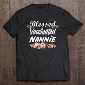 Blessed Vaccinated Nannie Cute Floral For Happy&hellip;