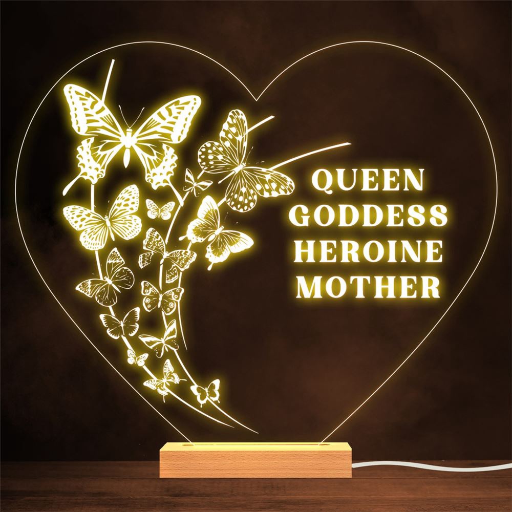 Butterflies Mother Queen Goddess Mother’s Day Gift Night Light, Mother’s Day Lamp, Mother’s Day Led Lights Butterflies Mother Queen Goddess Mother’s Day Gift Night Light, Mother’s Day Lamp, Mother’s Day Led Lights