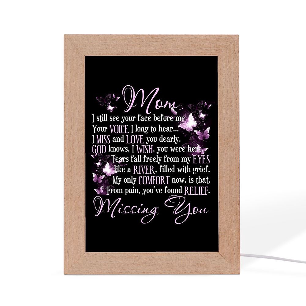 Butterfly I Still See You Mom Insects Bugs Lovers Frame Lamp, Picture Frame Light, Frame Lamp, Mother’s Day Gifts