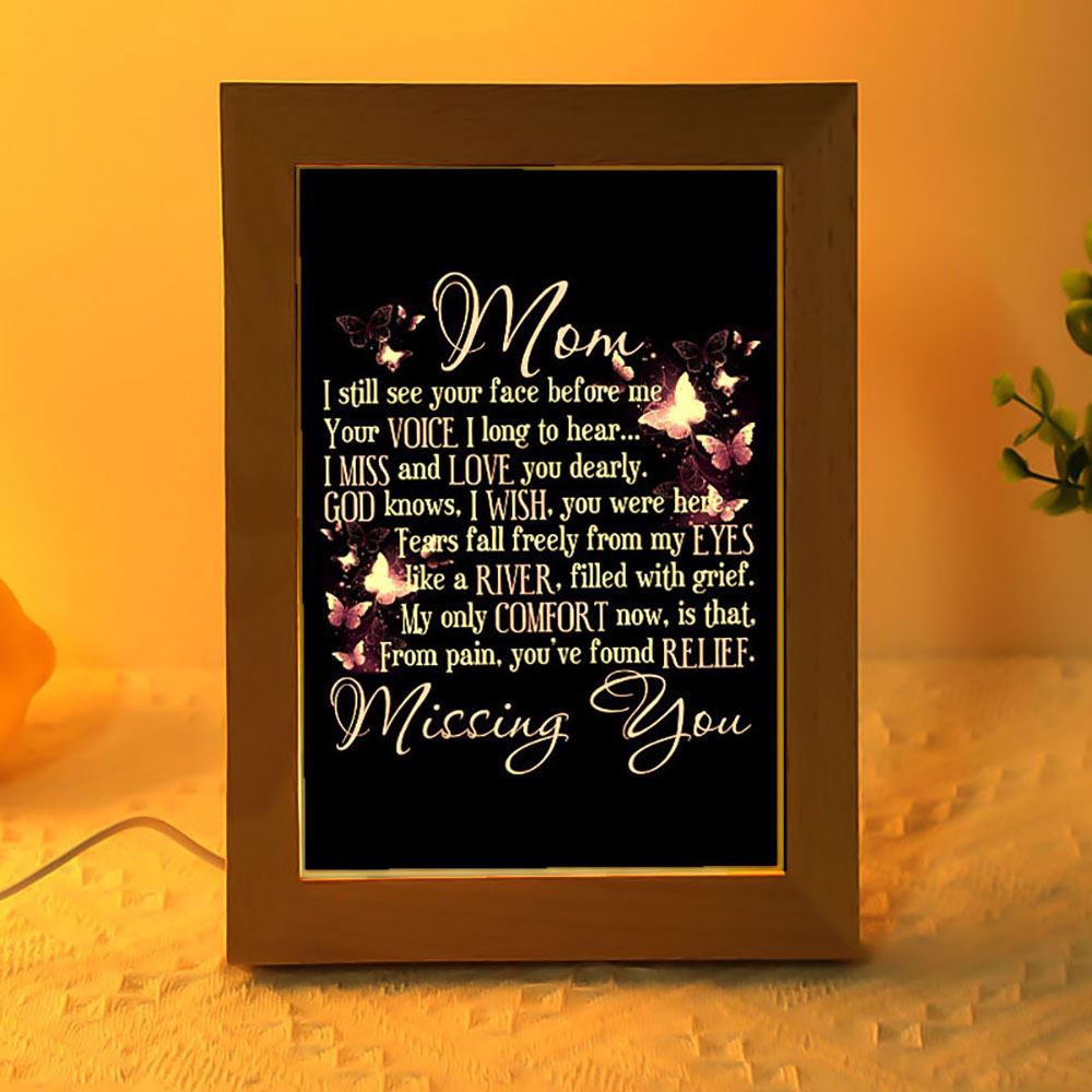 Butterfly I Still See You Mom Insects Bugs Lovers Frame Lamp, Picture Frame Light, Frame Lamp, Mother’s Day Gifts