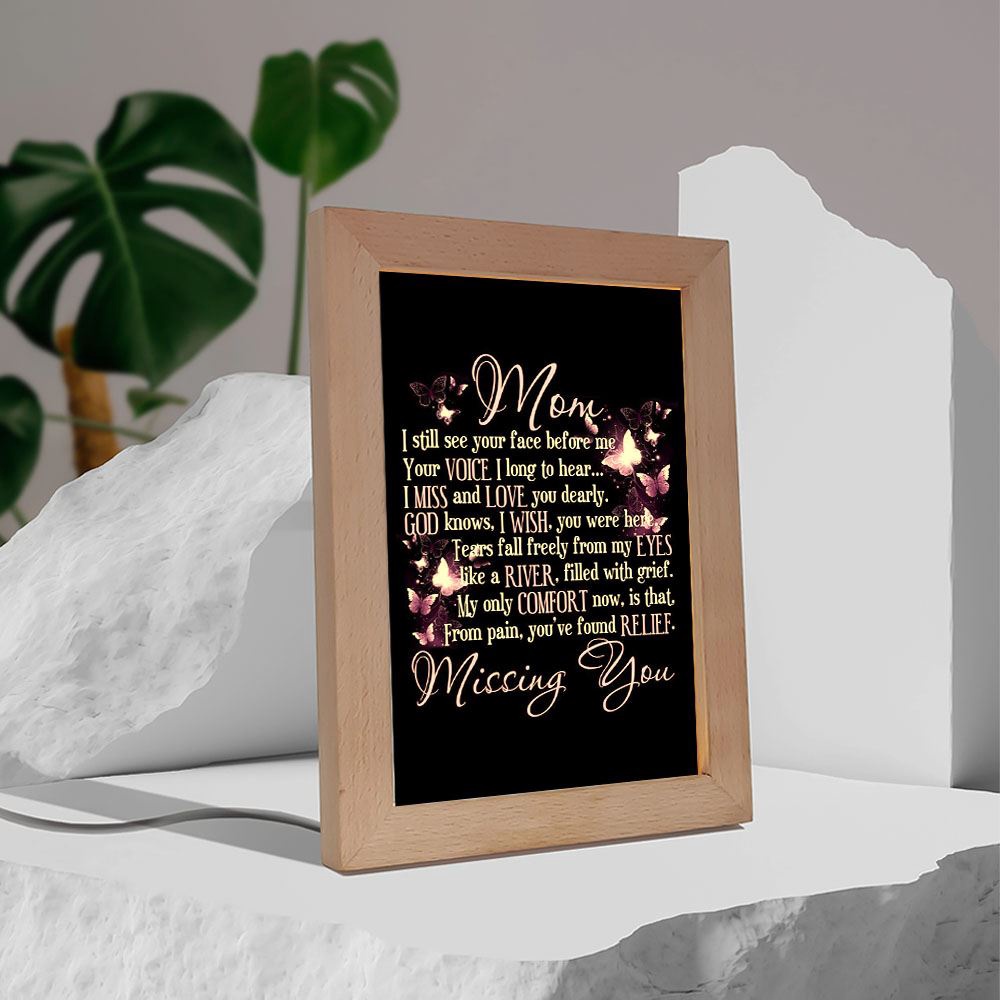 Butterfly I Still See You Mom Insects Bugs Lovers Frame Lamp, Picture Frame Light, Frame Lamp, Mother’s Day Gifts