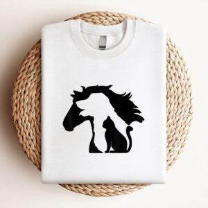 Cute Horse Dog Cat Lover Tee Women&hellip;