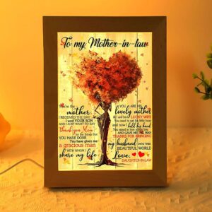 Daughter-In-Law To Mother-In-Law Frame Lamp, Picture Frame&hellip;