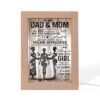 Daughter To Mother All The While My Love For Your Son Has Grown Flowers Frame Lamp, Picture Frame Light, Frame Lamp, Mother’s Day Gifts