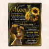 Fleece Blanket For Mom Daughter To Mom Art Blanket, Blankets For Mothers Day