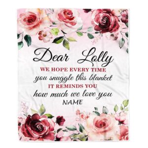 Dear Lolly Blanket From Granddaughter Grandson We&hellip;