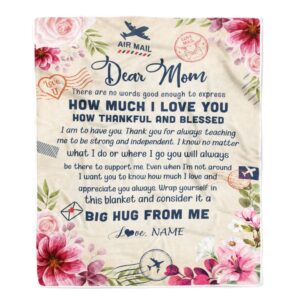Dear Mom Blanket From Daughter Son Child&hellip;