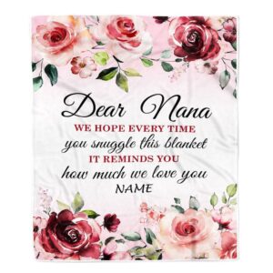 Dear Nana Blanket From Granddaughter Grandson We&hellip;