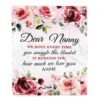 Dear Nanny Blanket From Kids It A Big Hug Butterfly Rose, Personalized Blanket For Mom, Mother’s Day Gifts Blanket