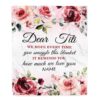 Dear Titi Blanket From Niece Nephew It A Big Hug Butterfly Rose, Personalized Blanket For Mom, Mother’s Day Gifts Blanket