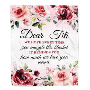 Dear Titi Blanket From Niece Nephew We&hellip;