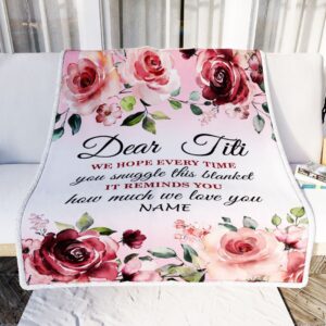 Dear Titi Blanket From Niece Nephew We&hellip;