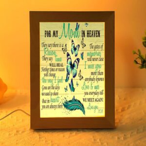 For My Mom In Heaven Frame Lamp,&hellip;