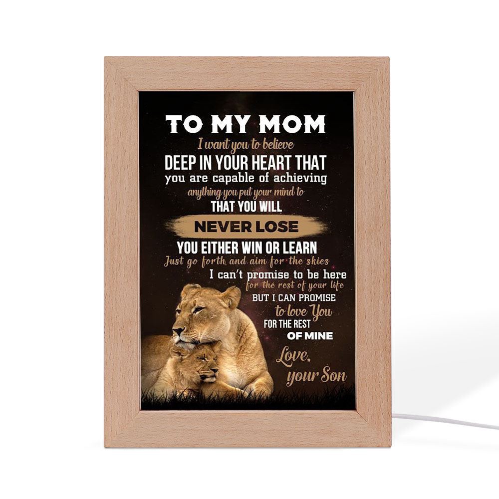 For The Rest Of Mine Frame Lamp, Picture Frame Light, Frame Lamp, Mother’s Day Gifts