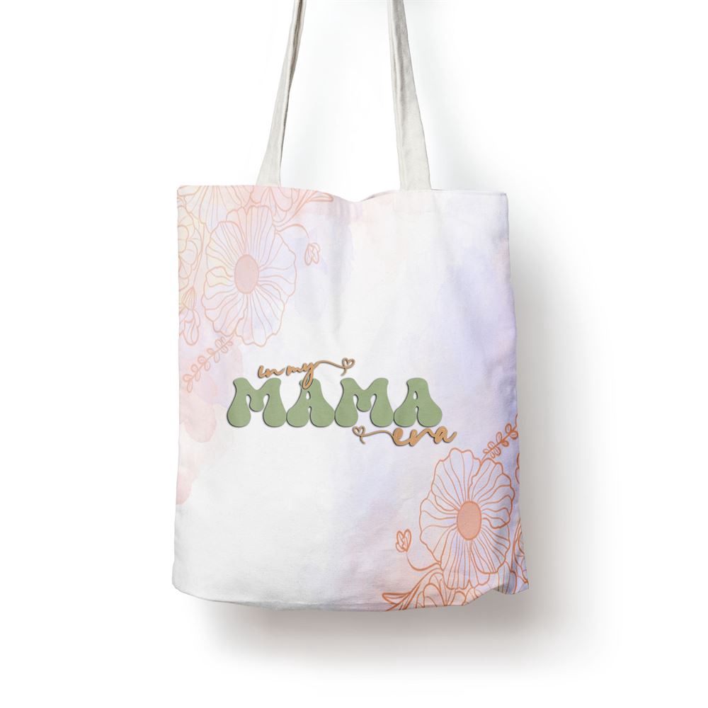 Funny In My Mama Era Lover Groovy Retro Mom Mothers Day Tote Bag, Mom Tote Bag, Tote Bags For Moms, Mother’s Day Gifts