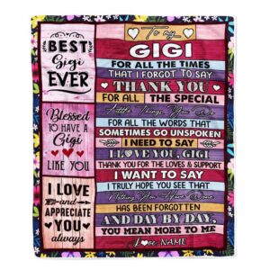Gigi Blanket From Granddaughter Grandson Thank You&hellip;