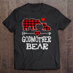Godmother Bear Christmas Pajama Red Plaid Buffalo&hellip;
