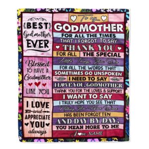 Godmother Blanket From Niece Nephew Thank You&hellip;