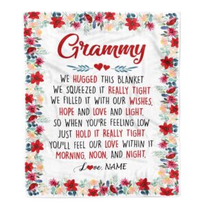 Grammy Blanket From Grandkids Grandson Granddaughter We&hellip;