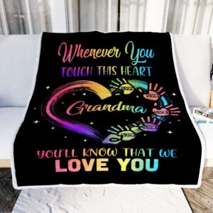 Grandma Blanket From Grandkids Granddaughter Grandson We&hellip;