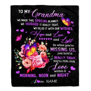 Grandma Blanket From Grandkids Granddaughter We Made&hellip;