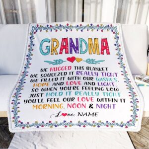 Grandma Blanket From Grandkids We Hugged This&hellip;