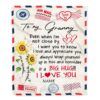 Granny Blanket From Grandkids Never Forget That I Love You You Mean The World to Me, Personalized Blanket For Mom, Mother’s Day Gifts Blanket